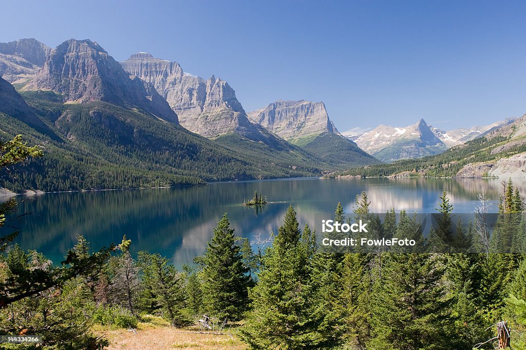 Lago St Mary - Royalty-free Ao Ar Livre Foto de stock