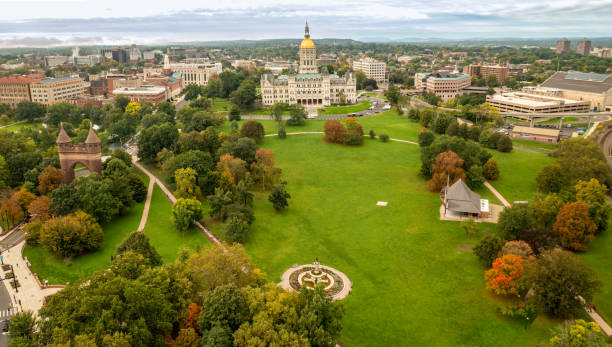 istock Connecticut State Capitol in Hartford Aerial View 1443342888