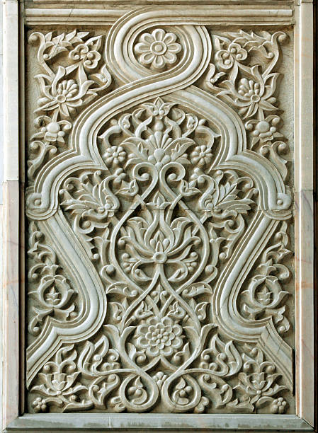 istock marble ornament in Central Asia architecture 144334452