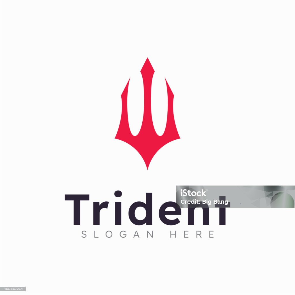 Trident R Logo Trident Logo Template Vector Illustration Stock Illustration - Download ...