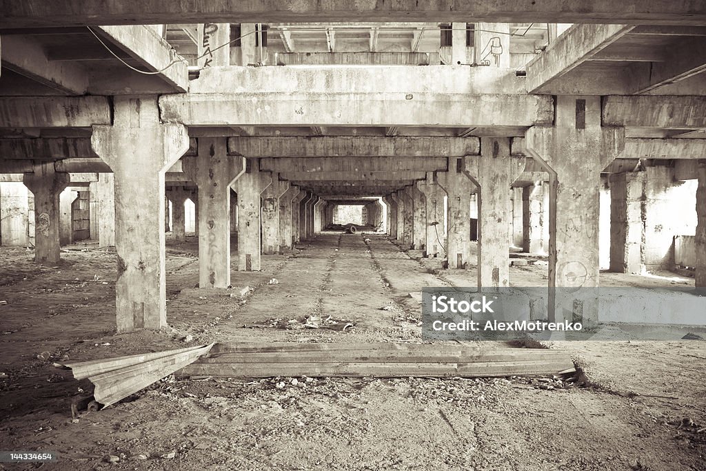 Abandonado construção site 2 - Foto de stock de Abandonado royalty-free