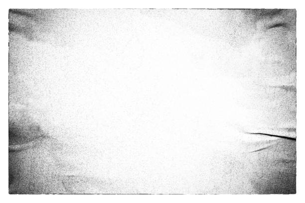 istock Blank white black old ripped torn paper crumpled creased posters grunge textures backdrop backgrounds placard 1443346663