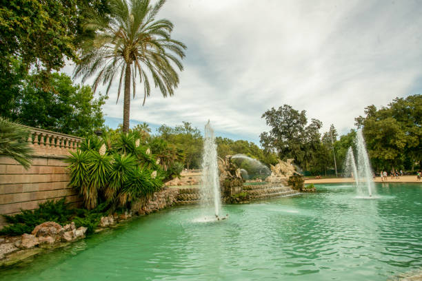 istock Ciutadella Park waterfall (Cascada del Parc de la Ciutadella) in Barselona 1443346875