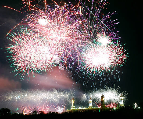 Fuegos artificiales - foto de stock