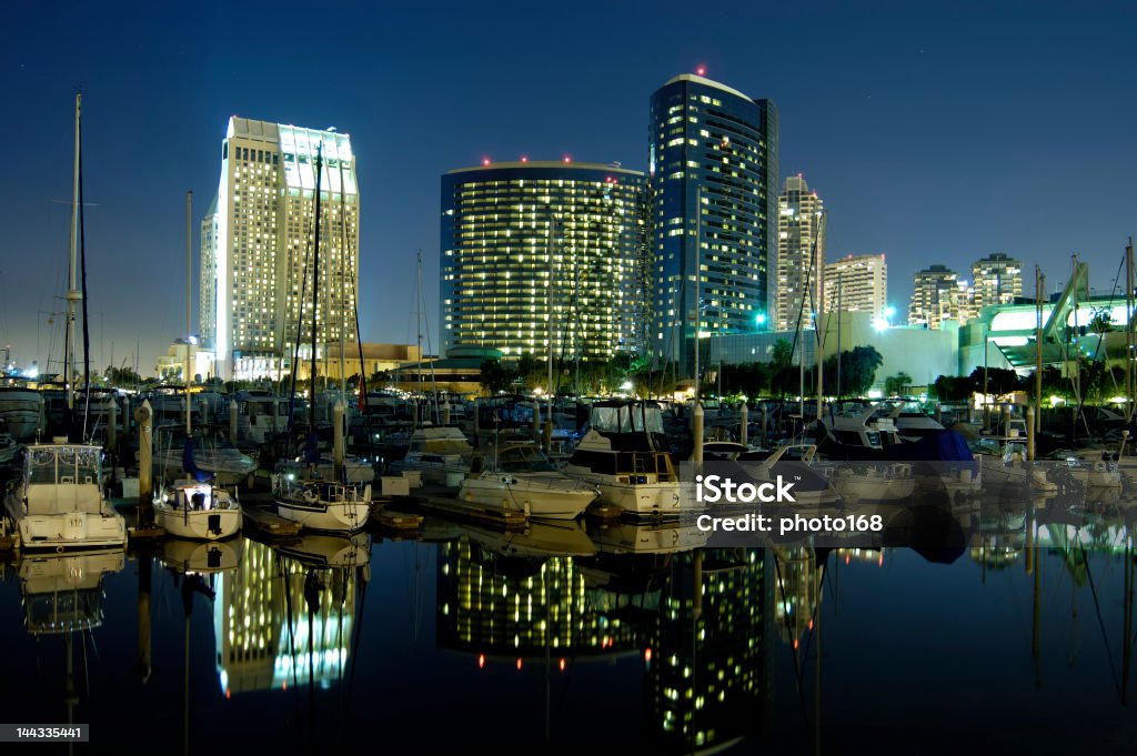 San Diego downtown marina - Zbiór zdjęć royalty-free (Bez ludzi)