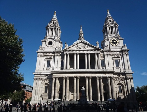 Architectural details on St Paul's Cathedral