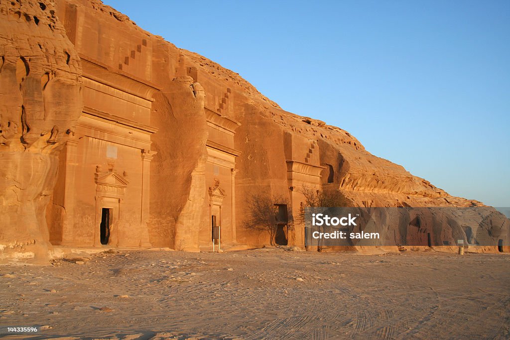 Nabatean гробницы - Стоковые фото Саудовская Аравия роялти-фри