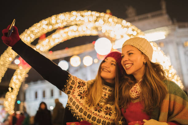 istock Enjoying on Christmas market 1443359147