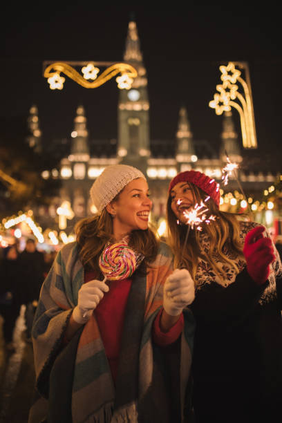 istock Enjoying on Christmas market 1443359548