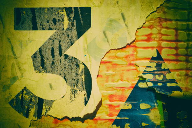 istock Old ripped torn grunge posters and backgrounds creased crumpled paper backdrop surface placard 1443360589