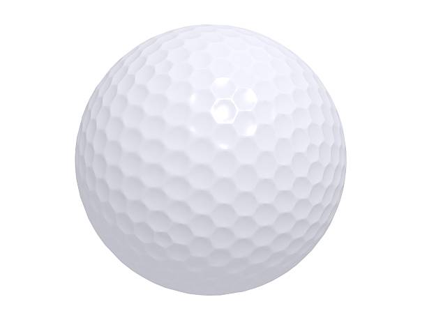 immacolata pallina da golf - golf ball circle ball curve foto e immagini stock