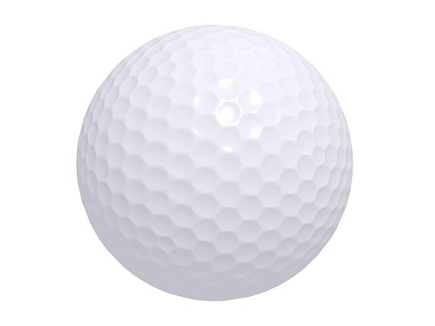 bola de golfe impecáveis - golf ball circle ball curve - fotografias e filmes do acervo