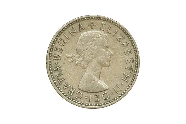 Photo of Old Coin dated 1958, One Shilling