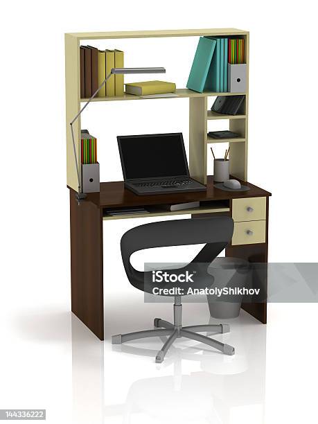 표 Office 3차원 형태에 대한 스톡 사진 및 기타 이미지 - 3차원 형태, 가구, 가정의 방