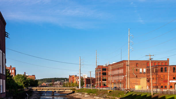 istock Industrial town - Holyoke, Massachusetts 1443368852