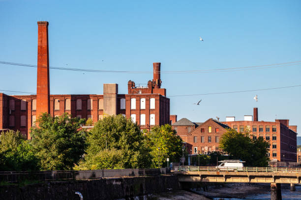 istock Industrial town - Holyoke, Massachusetts 1443368860