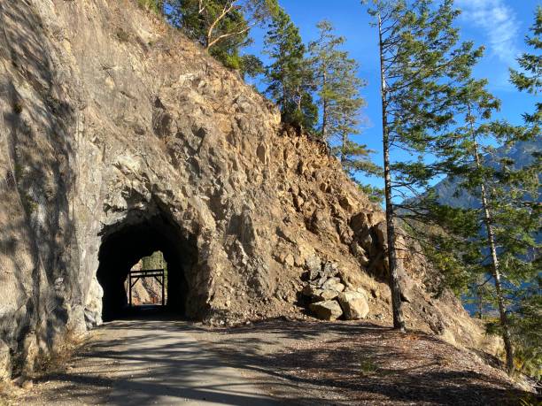 istock Spurs railroad Trail tunnel 1443371832