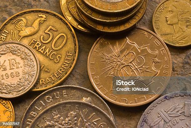 Münzen Stockfoto und mehr Bilder von Ehemalige französische Währung - Ehemalige französische Währung, Fotografie, Frankreich