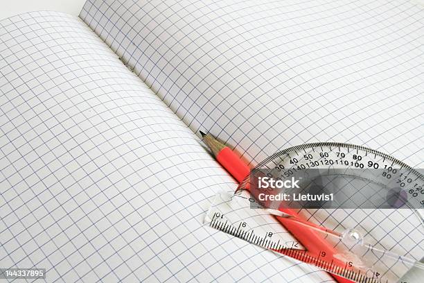 Rulers And Color Pencil Stock Photo - Download Image Now - Accuracy, Angle, Art