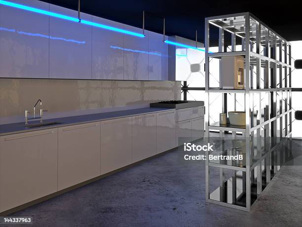 Hyper 현대식 주방 2 가구에 대한 스톡 사진 및 기타 이미지 - 가구, 강철, 개수대