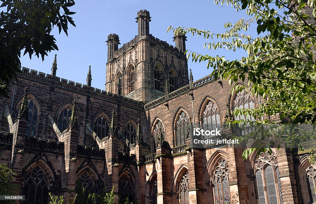 Cattedrale di Chester - Foto stock royalty-free di Ambientazione esterna