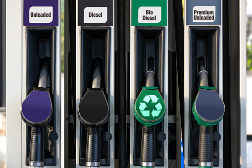 Gasoline column for refueling.