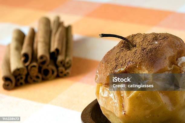 Baked Apple With Cinnamon Stock Photo - Download Image Now - Antioxidant, Apple - Fruit, Baked