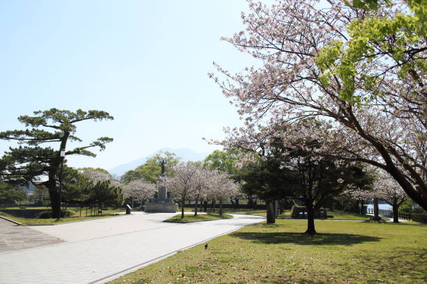 istock Scenery of Ishibashi Memorial Park in spring 1443384747