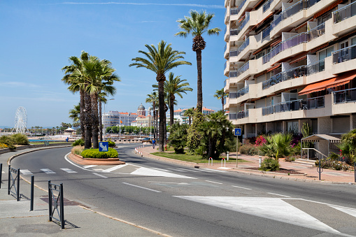 Cityscape of Saint-Raphael, Cote d'Azur, French Riviera