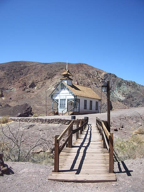 istock Ghost town school of calico 144338978