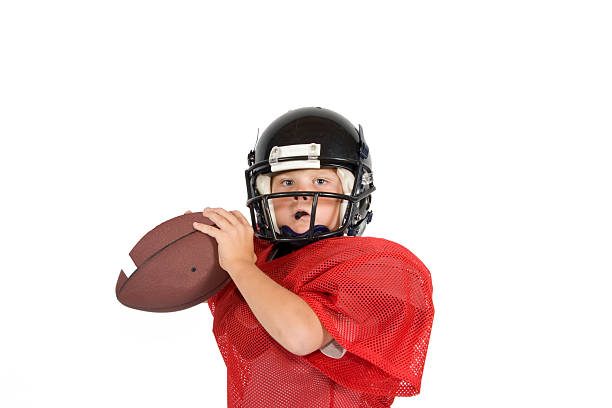 istock Football player back for the pass 144339039