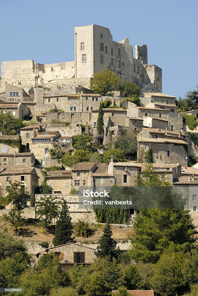 Marquis de Sade Schloss, Lacoste, Provence, Frankreich - Lizenzfrei Lacoste - Luberon Stock-Foto