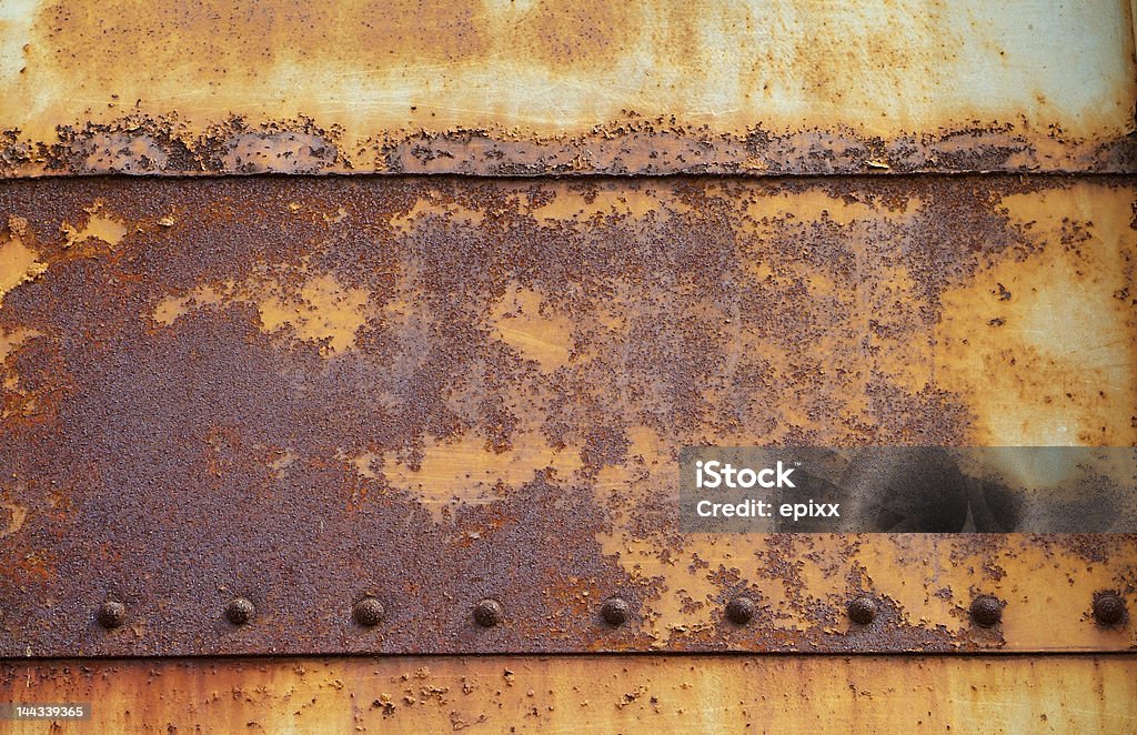 Rusty, old placas de acero - Foto de stock de Abstracto libre de derechos