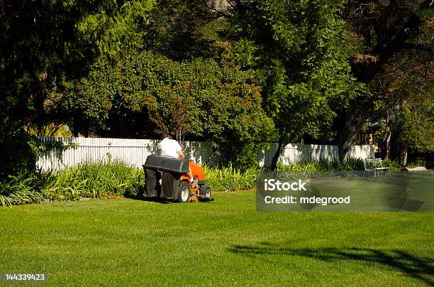 Riding Lawn Mower Stock Photo - Download Image Now - Riding Mower, Yard - Grounds, Lawn