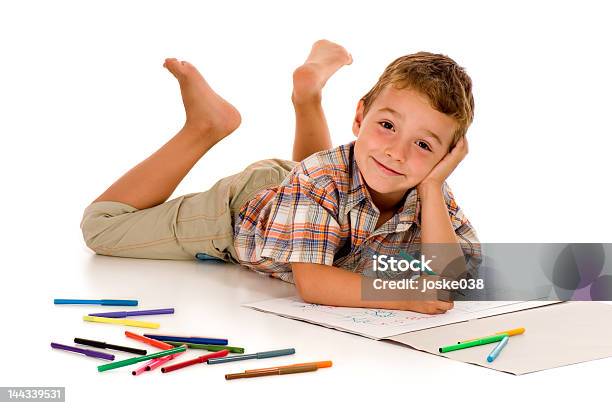 Zeichnung Stockfoto und mehr Bilder von Kind - Kind, Bleistift, Jungen