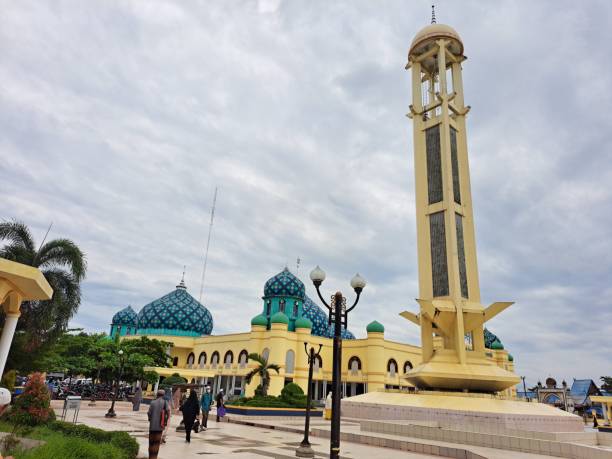 Al Karomah Great Mosque is a large mosque located in Martapura City, Banjar Regency, South Kalimantan and is a landmark stock photo