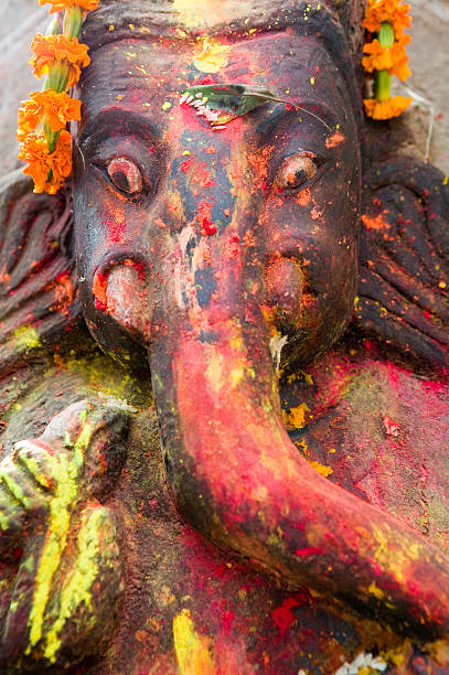 Statue of Hindu God - Ganesh stock photo