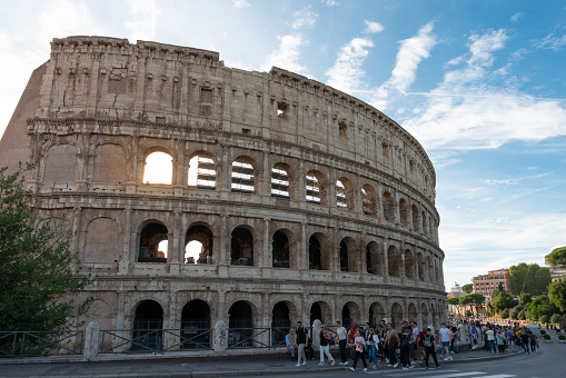 Rome, Italy - Oct 6, 2022:  After more than two years since the break of the pandemic, the tourism industry now has seen a strong comeback.