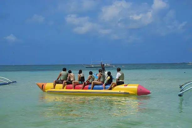 Photo of banana boating fun
