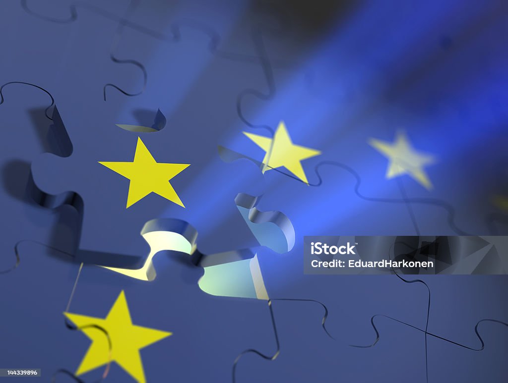 European union puzzle game European union puzzle game theme Jigsaw Puzzle Stock Photo