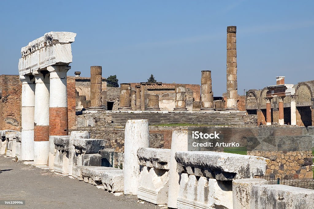 Ruins of Pompei Accidents and Disasters Stock Photo