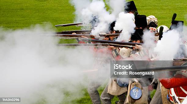 Soldiers Shooting With Blackpowder Stock Photo - Download Image Now - Aggression, Ammunition, Armed Forces