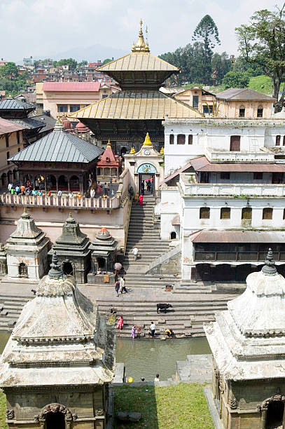 Pashupatinath Hindu Temple in Kathmandu stock photo