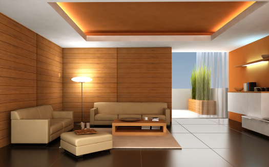 3d render of a modern interior