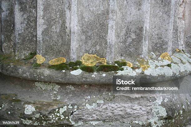 Arcaico Romano Coluna Com Musgo - Fotografias de stock e mais imagens de Amarelo - Amarelo, Antigo, Antiguidades