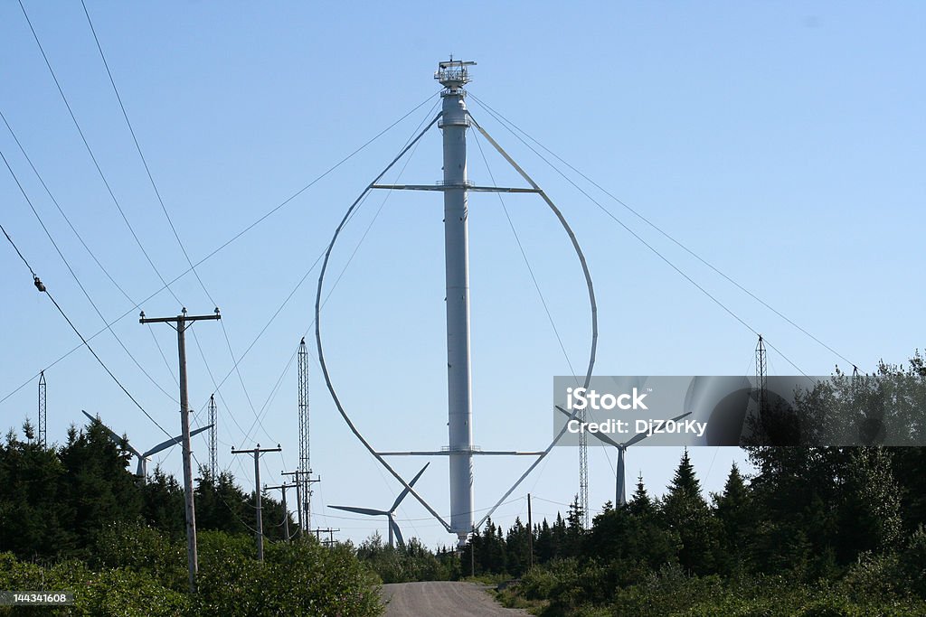 Big Wind Turbine - Grosse Éolienne Big wind turbine in Cap-Chat Quebec Wind Turbine Stock Photo