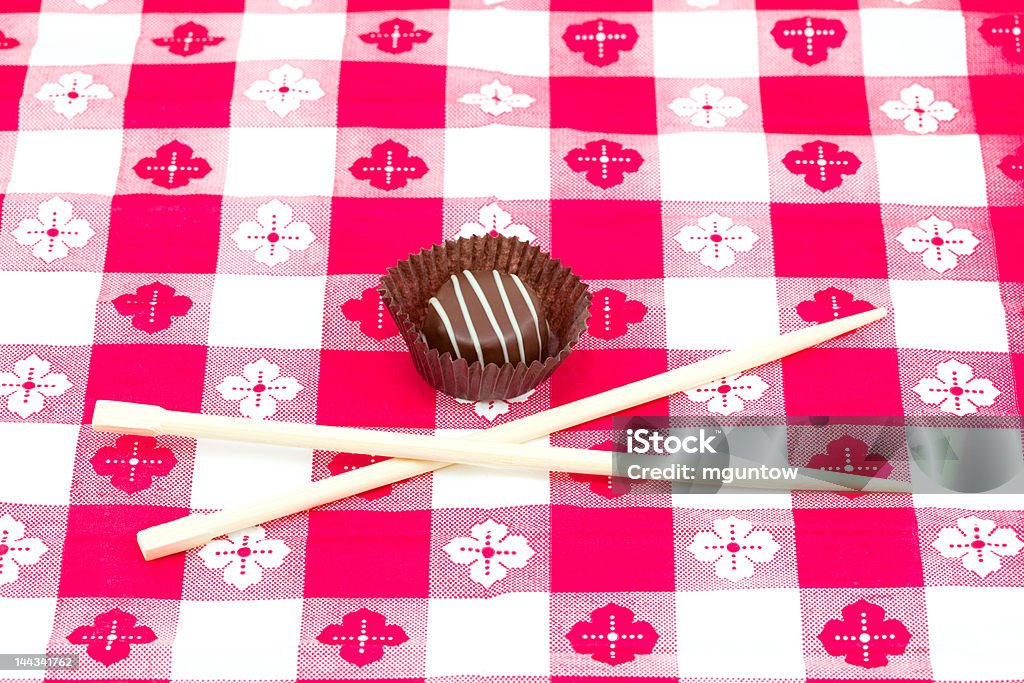 Candy 식사를 젓가락 - 로열티 프리 갈색 스톡 사진
