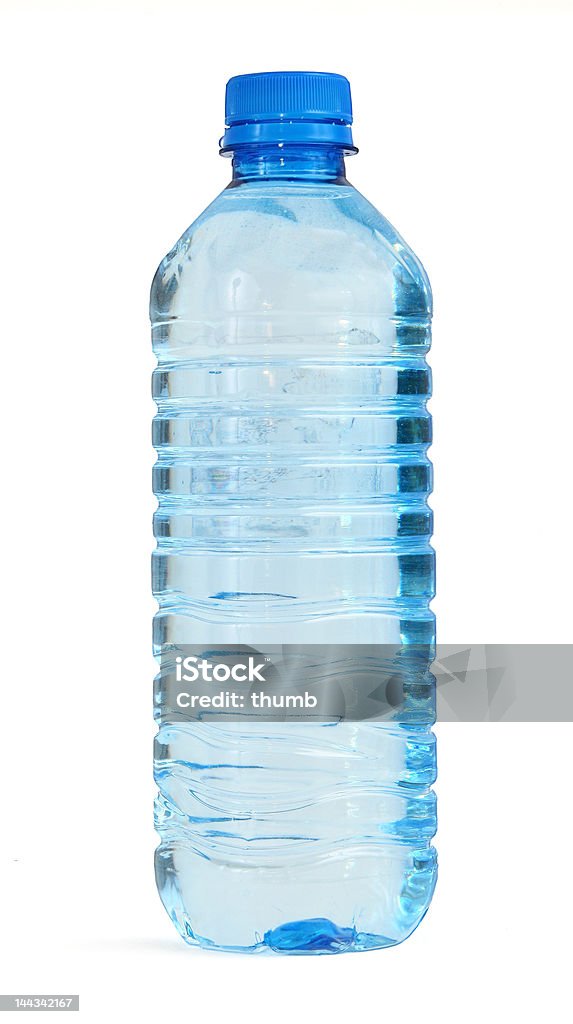 Garrafa cheia de água - Royalty-free Fundo Branco Foto de stock