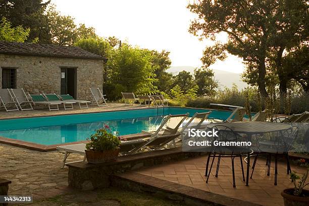 Villa Mit Pool In Chianti Italien Bei Sonnenuntergang Stockfoto und mehr Bilder von Schwimmbecken