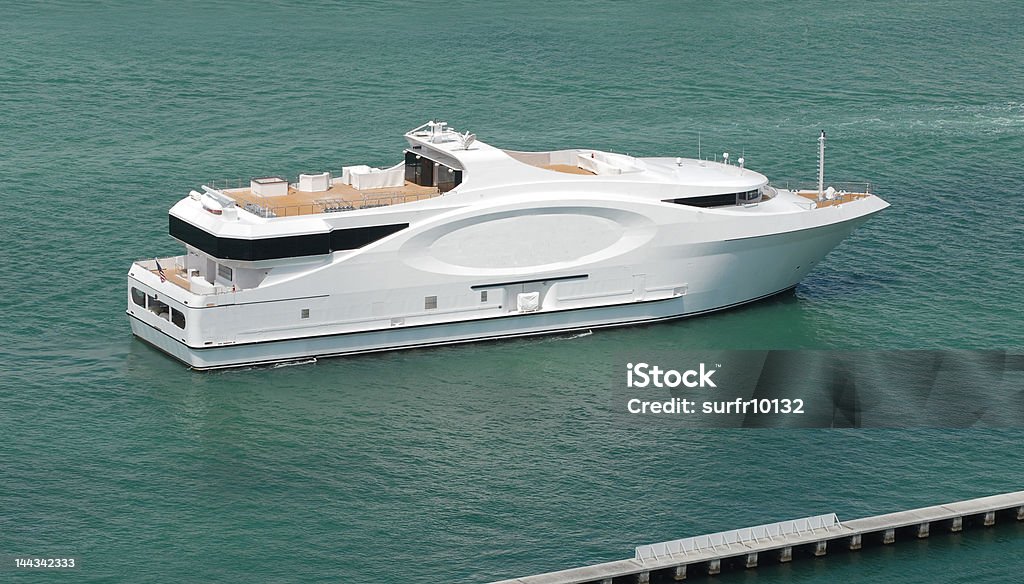 Leben in großen Zimmer in Miami Beach - Lizenzfrei Luxusyacht Stock-Foto